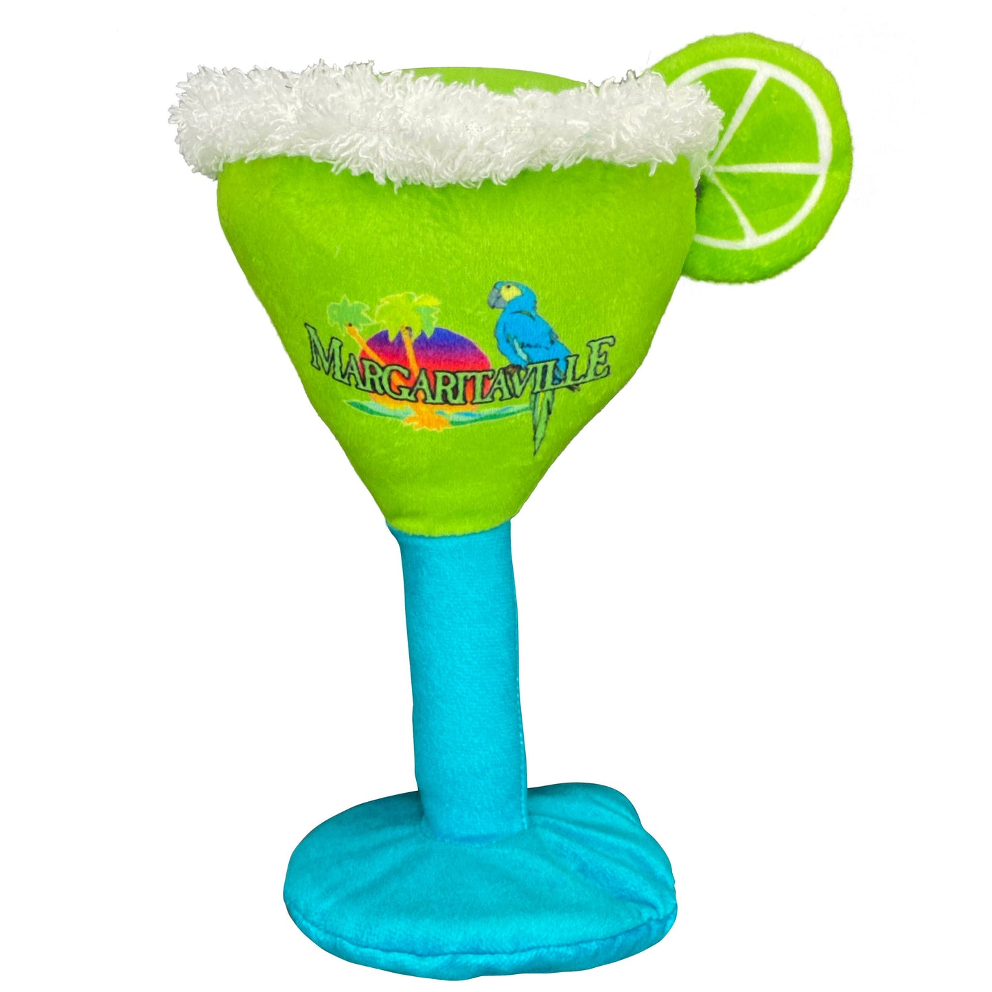 Margarita Glass Plush Dog Toy 8"