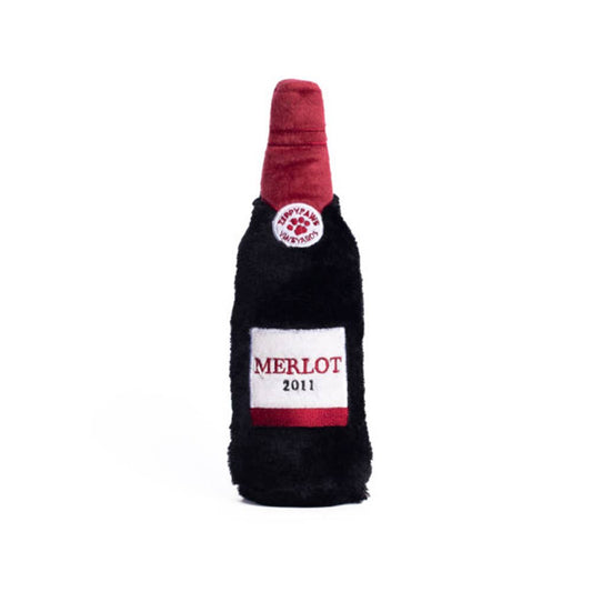 Red Wine Squeak Dog Toy 10”