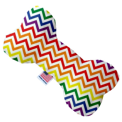 Rainbow Chevron Pride Bone Dog Toy