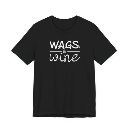 Wags & Wine Logo Text Tee
