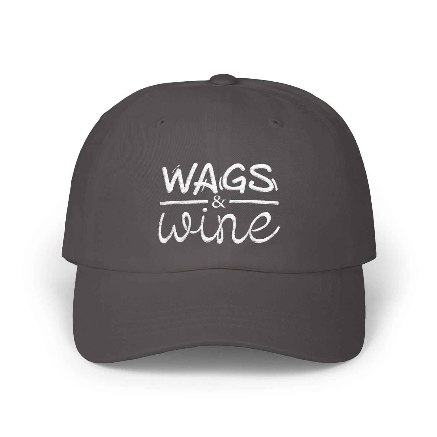 Wags & Wine Embroidered Baseball Hat