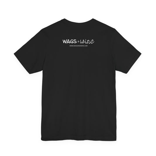 Wags & Wine Logo Text Tee