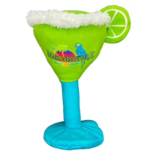 Margarita Glass Plush Dog Toy 8"