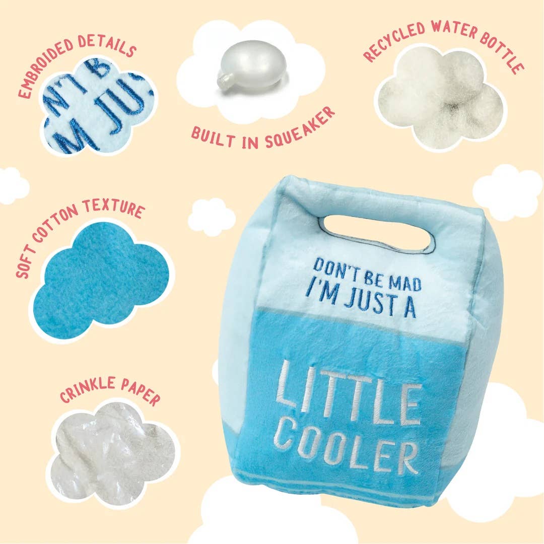 Lil Cooler Plush Dog Toy 5"