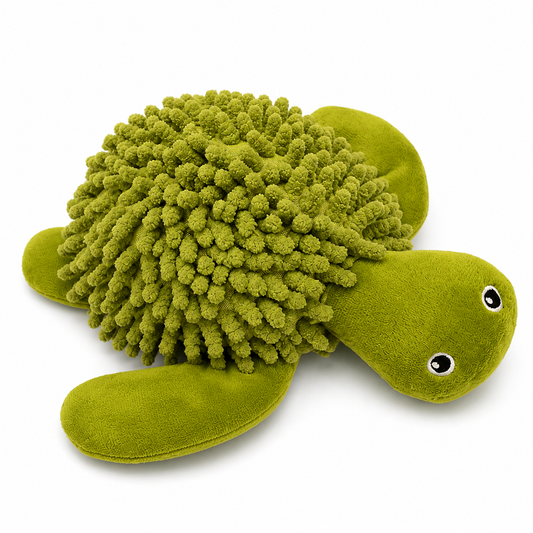Mop Shell Turtle Dog Toy 8"
