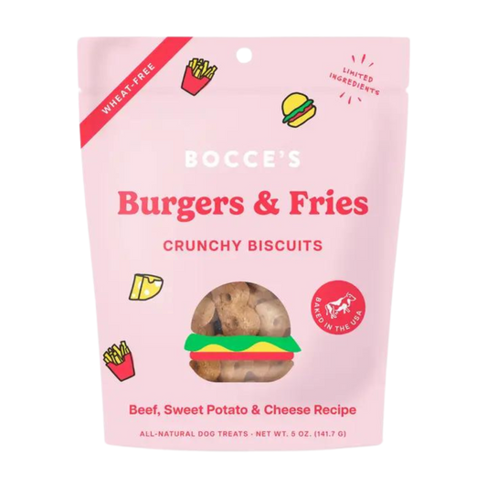 Burgers & Fries 5oz Biscuits Dog Treats