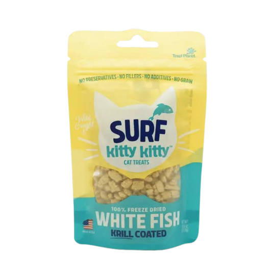 Kitty Kitty Surf Freeze Dried White Fish Treat with Krill