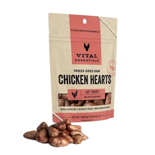 Freeze Dried Chicken Hearts Cat Treats