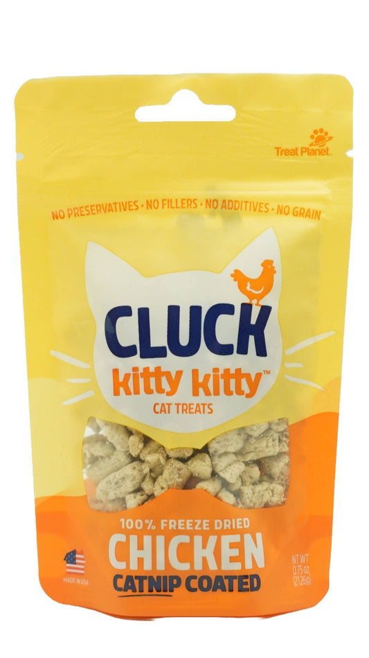 Kitty Kitty Cluck Freeze Dried Chicken Treat with Catnip