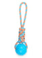 Knotted Tug Rope Dog Toy with TPR Spike Ball