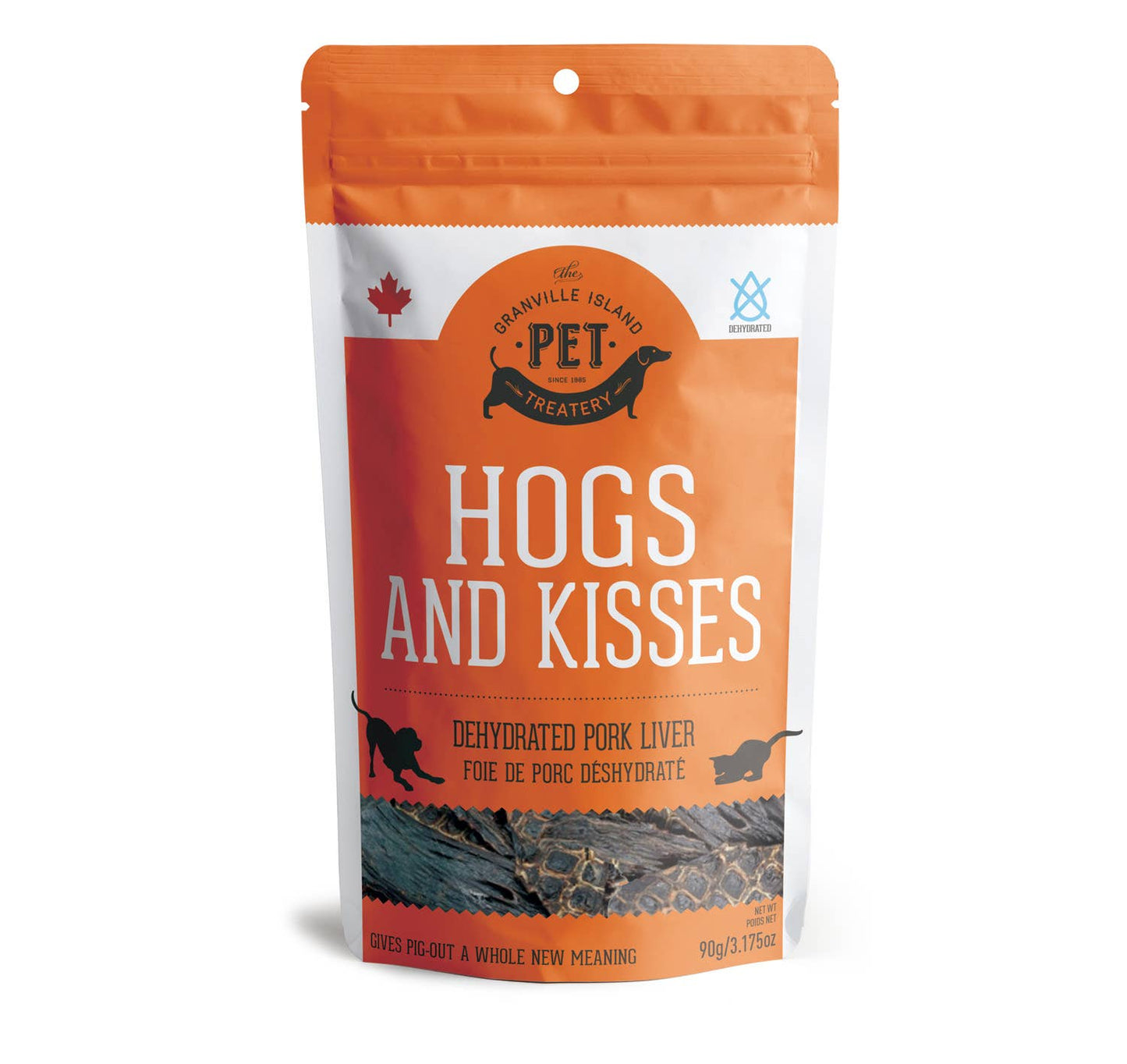 Hogs and Kisses Dehydrated Pork Liver Dog Treat