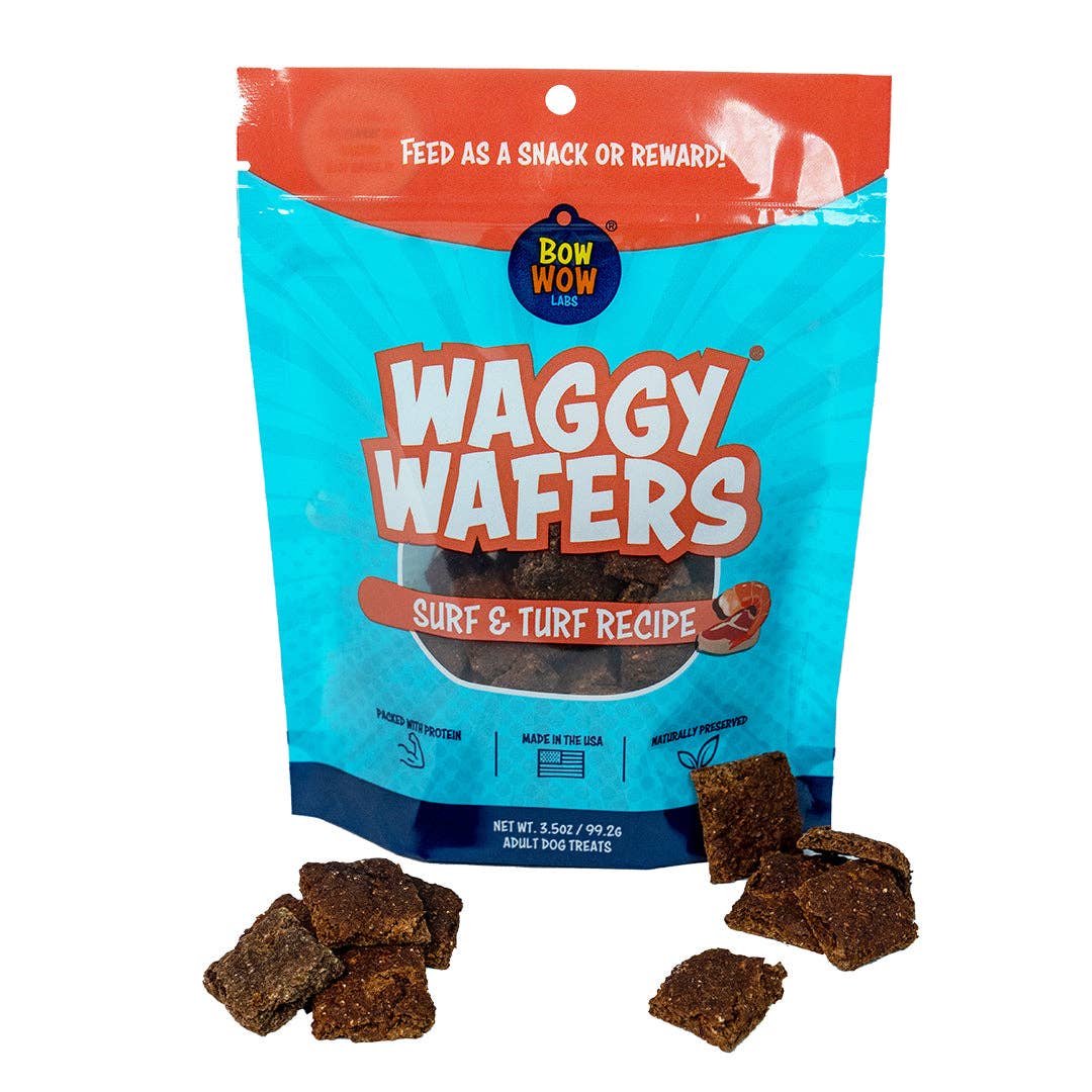 Waggy Wafers Functional Treats: Surf and Turf Recipe All Natural Dog Treats
