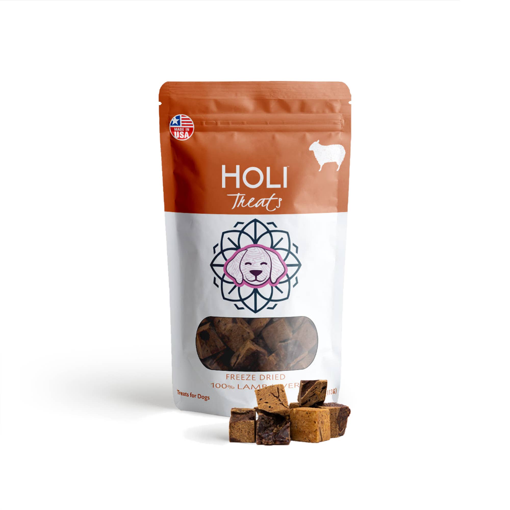 HOLI Lamb Liver Dog Treats Wags & Wine
